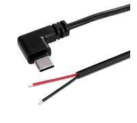 Tmboryuu Rallonge mâle de type C vers 2 broches USB C Pigtail 2 broches 22 AWG 5 V 3 A pour câble d'alimentation électronique pour routeurs d'appareil photo