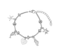 Tmboryuu Réglable fait à la main avec lune solaire étincelante oxyde de zirconium en acier inoxydable accessoires bijoux accessoires mode inspiré du soleil et de la lune, Silver, Comme décrit, Comme