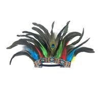 Tmboryuu Serre-tête indien pour carnaval, fête, festival, bandeau à plumes