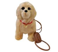 Tmboryuu Simulation Robot Chien électronique contrôle du Son pour Animaux de Compagnie Marche Chantant Musique Animal interactif Jouet Simulation Animal Chien avec Musique Chanter Marche Laisse