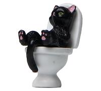 Tmboryuu Statue de toilette en résine - Figurine de jardin - Décoration d'intérieur - Figurines de dessin animé - Petite figurine