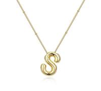 Tmboryuu Style ballon collier lettre lisse chaîne en alliage réglable adapté aux femmes jeunes à la mode et à offrir