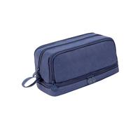 Tmboryuu Trousse à crayons de couleur unie - Esthétique - Double couche - Grande capacité - Fournitures scolaires et de bureau, bleu marine