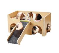 Tmboryuu Tunnel de refroidissement, maison en métal de refroidissement pour hamster, petit animal en aluminium à suspendre, jouet caché nain pour hamster syri