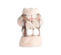 Tmboryuu Veste d'hiver en polaire pour chien - Coupe-vent - Pour temps froid - Pour petits chiens - Doublure en polaire chaude - Ensemble de réparation de pneus de vélo - Réparation rapide de