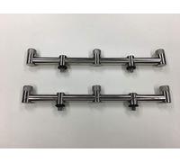 TMC 2 x 3 tiges en acier inoxydable Buzz Bar 16 mm, solide, épais, carpe, gros poisson - 31 cm