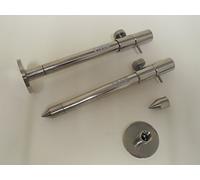 TMC Lot de 2 bâtonnets interchangeables en Acier Inoxydable pour Carpe 15-23 cm Le Point Se dévisse et Peut être utilisé comme Support de scène. Points et Supports fournis.