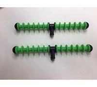 TMC Lot de 2 supports de canne à pêche en spirale pour pêche à la ligne Vert