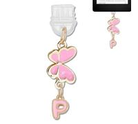 TMCLHXYNF Breloque pour prise anti-poussière Kindle, pour tablettes Kindle, téléphone, iPad, port de charge de type C, cadeau pour les amateurs de livres, Acier allié, Pas de pierre précieuse