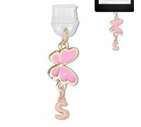 TMCLHXYNF Breloque pour prise anti-poussière Kindle, pour tablettes Kindle, téléphone, iPad, port de charge de type C, cadeau pour les amateurs de livres, Acier allié, Pas de pierre précieuse
