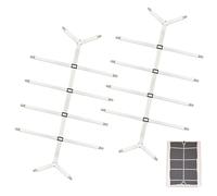 Tmefoy Lot de 2 tendeurs de drap de lit, réglables, élastiques, avec clip en métal, pour linge de lit, nappes, matelas (blanc)