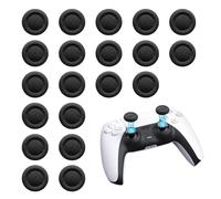 Tmefoy Lot de 20 capuchons de joystick antidérapants pour manette de PS5/PS4, poignées de pouce et embouts de rechange pour manette de PS5/PS4, accessoires de manettes et pièces de réparation