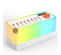 TMEHM Machine à bruit blanc avec 8 sons de la nature, haut-parleur Bluetooth portable, veilleuse 12 couleurs, minuterie de sommeil et exercices de respiration, pour bébés, enfants et adultes (S660pro