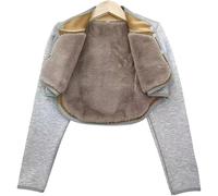 Tmendy Chauffe-épaules d'hiver ，Cape Poncho D'épaule Chaude Cape Châle Hiver Femme Chauffe-épaule Cape Courte Châle de Protection D'épaule pour Personnes âgées 2X-Large