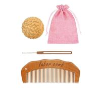 TMEOPR Peigne Accouchement Bois, Cadeau Femme Enceinte, Peigne de naissance et balle de massage d'acupression, mise au point sensorielle, pour Kit Post Partum Maternité