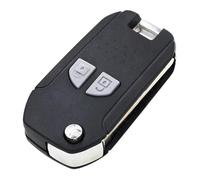 TMERIC Coque de clé de Voiture Pliable pour Suzuki, SX4, Swift, Liana, Aerio, Vitara, Jimny, Noir, Plastique, 3 boutons