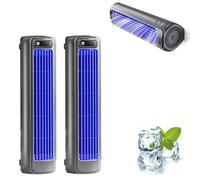 TMFGLERI Liketonline Cooling Ace, climatiseur portable, 3 vitesses réglables, ventilateur mural sans perforation, rechargeable par USB, pour chambre, bureau, maison (Gray+Gray)