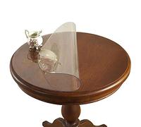 TMGJShd Nappe Transparente Rond en PVC,pour Salle À Manger Table Basse Pad Meubles Tapis,Imperméable, Anti-Huile, Antiusure,Facile à Nettoyer,Personnalisation du Support(Color:1mm,Size: 45cm/18inch)