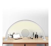 TMISHION Lampe De Bureau Design Moderne Demi Lune 35W LED Luminosité Réglable 3000K à 6000K Blanc Prise UE