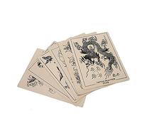 TMISHION Lot de 6 tatouages pré-imprimés en caoutchouc pour entraînement de tatouage sur la peau avec motifs améliorés