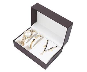 TMISHION Montre Bracelet Élégante Analogique Alliage et Métal pour Femme et Dames (Doré)