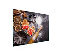 TMK ArtDeko Cache-plaque de cuisson 70 x 52 cm - 1 pièce - Protection contre les éclaboussures - Planche à découper - Cuisine