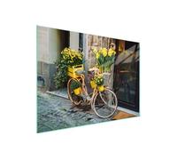 TMK ArtDeko Cache-plaque de cuisson 70 x 52 cm - 1 pièce - Protection contre les éclaboussures - Planche à découper - Vélo