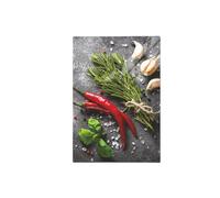 TMK ArtDeko Plaque de protection pour cuisinière électrique à induction - 35 x 52 cm - En verre - Protection contre les éclaboussures - Décoration - Planche à découper - le Chili
