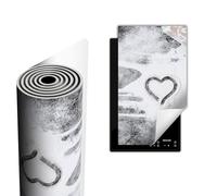 TMK ArtDeko Tapis de protection en vinyle pour cuisinière à induction 30 x 52 cm, Protège Plaque Induction Deco Cuisine Protection Pour Plan De Travail Cuisson Protégé, Cœur Cuisine