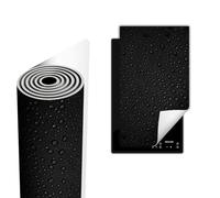 TMK ArtDeko Tapis de protection en vinyle pour cuisinière à induction 30 x 52 cm, Protège Plaque Induction Deco Cuisine Protection Pour Plan De Travail Cuisson Protégé, Noir Goutte