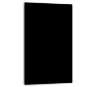 TMK Cache-plaque en verre 30 x 52 cm pour cuisinières électriques ou à induction, plaque de protection anti-éclaboussures, planche à découper décorative - Noir