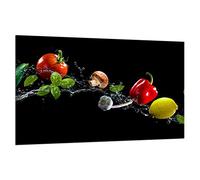 TMK Plaque de recouvrement pour plaque vitrocéramique 80 x 52 cm 1 pièce Protection contre les projections de plaque en verre Planche à découper Planche à découper Légumes