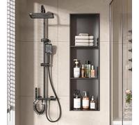 TMKDNNKG Niche de Douche en Acier Inoxydable, moulure Monobloc pour Une Installation Facile, idéale pour la rénovation de Salle de Bain