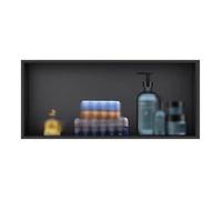 TMKDNNKG Niche de Douche encastrée, étagère de Rangement en Acier Inoxydable pour Chariots de Douche, Solution de Rangement Peu encombrante pour Les Essentiels de la Salle de Bain.