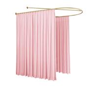 TMKDNNKG Rideau de séparation pour Salon de beauté, Longue Tringle de Support en U, cloison de séparation, Rideau Semi-Transparent pour Salon de beauté, Clinique, Chambre partagée (Couleur : 1, 120 x