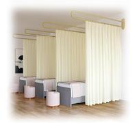 TMKDNNKG Rideau de séparation pour Salon de beauté - Rideau Suspendu de 2,2 m pour lit de beauté, Centre de santé, lit thérapeutique, Rideau d'intimité, système de Rail de Support en U (Couleur : abr