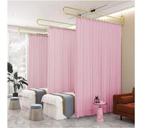 TMKDNNKG Rideau de séparation pour Salon de beauté, système de Rail de Support en U avec Rideau de 2,2 m de Haut, Salon de beauté, Clinique, Rideau de séparation partagé (Couleur : Rose, Taille : 200