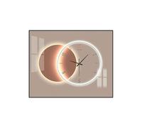 TMKDNNKG Tableau avec boîtier de Compteur d'horloge, Couvercle décoratif pour Compteur électrique, décoration, Tableaux cachés avec Supports de Tige hydraulique, Perforation Gratuite, 02, 55 x 40 cm