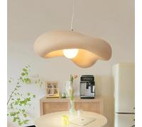 TMKOO Lumière Suspension Moderne Wabi Sabi Lampe Suspension Créative Unique En Forme De Nuages E27 Lustre Réglable Pour Salle À Manger Cuisine Îlot Éclairage Bracken Brown(50cm)