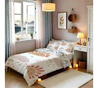 TMMDH Housse de Couette 200x200 cm Bedding Housse de Couette Super Doux Confortable et Respirant avec Fermeture à Glissière Cachée + 2 Taies d'oreiller 65x65 cm - GuéRir Les Enfants Fun