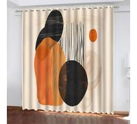 TMMDH Rideau Occultant BohéMien 106x158 cm - Lot de 2 Rideau Occultant Thermiques Isolant Anti Froid et Chaleur, GéOméTrie Rideaux à Oeillets Décoration Chambre Fenetre Rideaux Salon