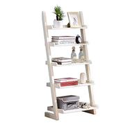 TMMLIJIPL Bibliothèque de présentation pour salon 5 étages, étagère échelle inclinée, étagère de rangement pour la maison (couleur : blanc, dimensions : 140 x 30 x 60 cm)