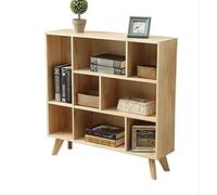 TMMLIJIPL Bibliothèque en bois massif étagère multifonctionnelle étagère élégante bibliothèque de rangement vitrine avec pieds d'armoire (trois styles) bibliothèques étagères de livres (taille : A) (B