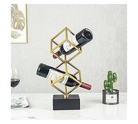 TMMLIJIPL Casier à vin multicouche empilable porte-bouteilles géométrique nordique insert oblique bouteille de vin sans oscillation (taille : B)