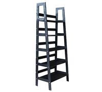 TMMLIJIPL Étagère murale inclinée à 5 étages pour salon, cuisine, bureau - Bibliothèque inclinée en bois