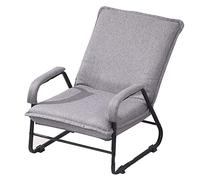 TMMLIJIPL Maison de rénovation siège pliable canapé lit paresseux chambre à coucher salon joli loisir balcon chaise longue (couleur : gris, taille : 52 x 50 x 68 cm)
