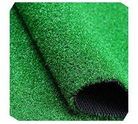 TMMLIJIPL Tapis de gazon artificiel vert - Hauteur des poils : 0,8 cm - Décoration extérieure - Plastique - 2 x 9 m