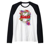 TMNT Classic Retro Megamix Go Ninja Turtles Graff Urban Art Manche Raglan