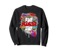 TMNT Classic Retro Megamix Go Ninja Turtles Graff Urban Art Sweatshirt