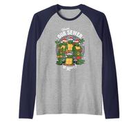 TMNT From Our Sewer to Yours Happy Holidays Manche Raglan